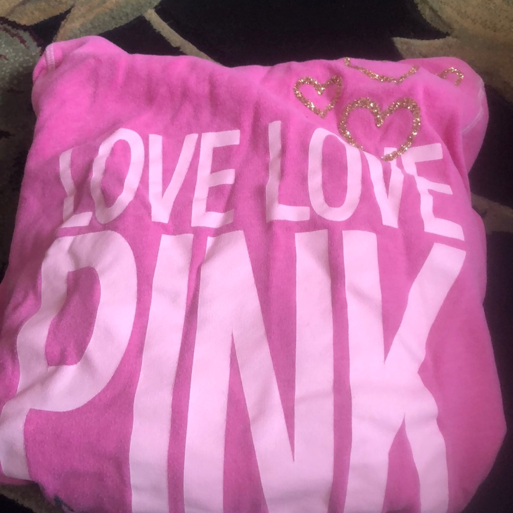 Pink VS zip hoodie